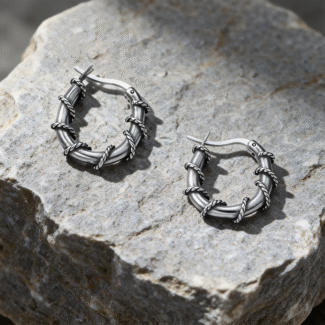 Rattan Stainless Steel Earrings