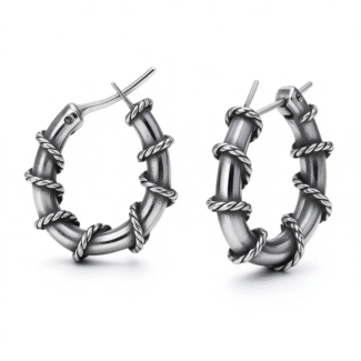 Rattan Stainless Steel Earrings