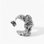 Lava Folded Stainless Steel Earrings