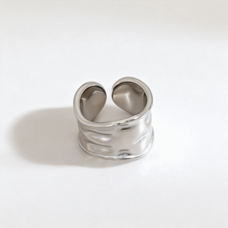 Irregular Pleated Ring