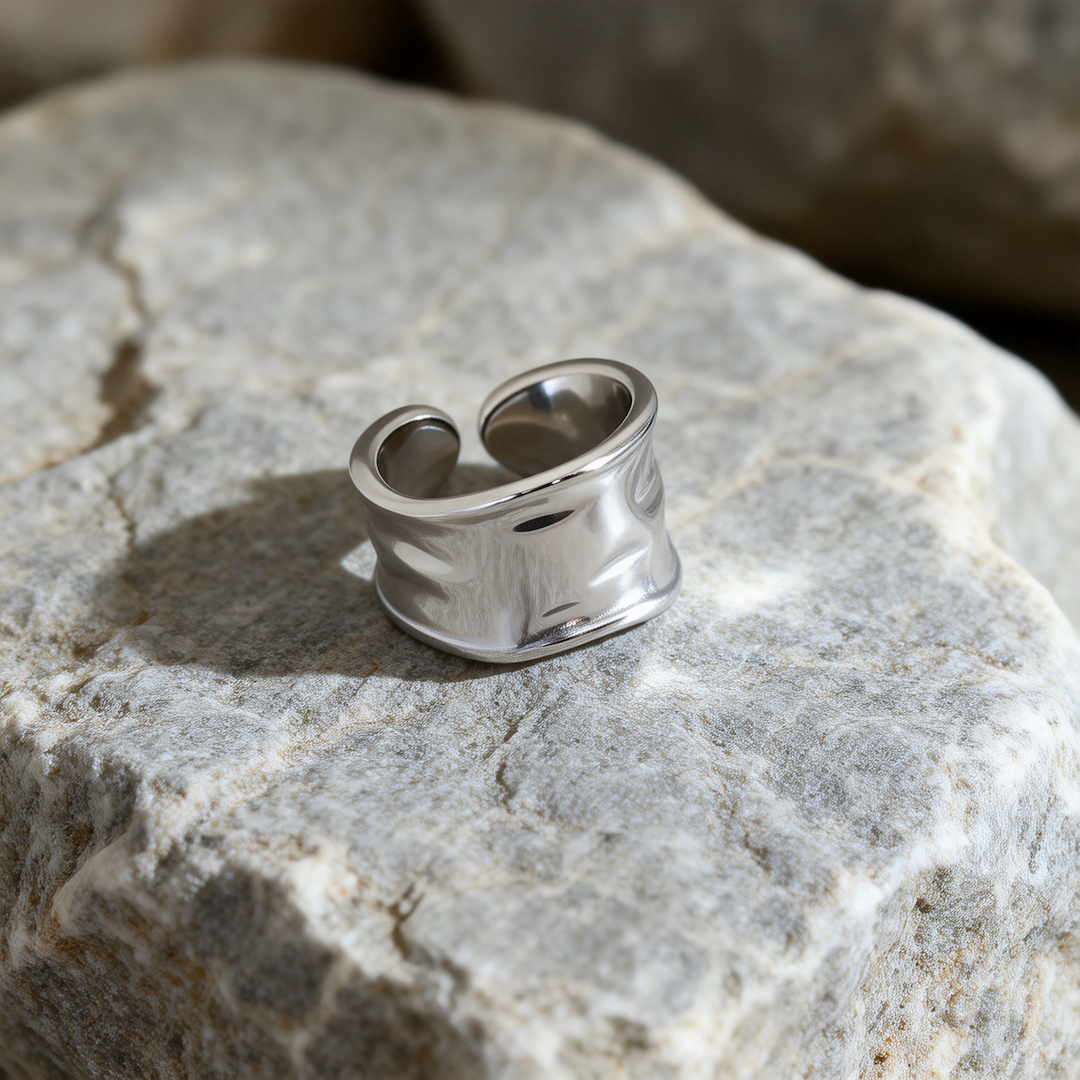 Irregular Pleated Ring